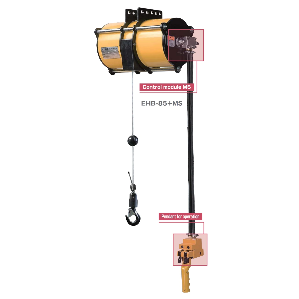 Pneumatický balancér ENDO EHB ATEX (modul MS) 0 – 270 kg