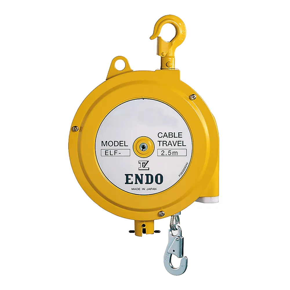Detail pružinového balancéra ENDO ELF-3 s oceľovým lankom