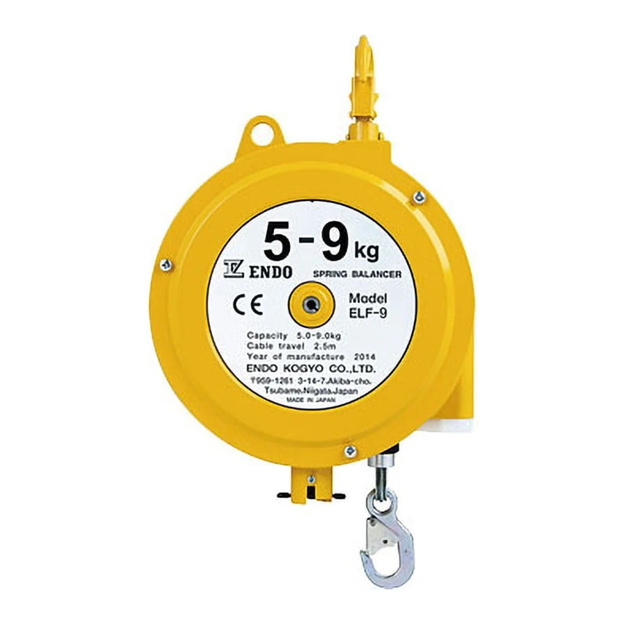 ENDO pružinový balancér s dlhým zdvihom (ELF-9), 5 – 9 kg