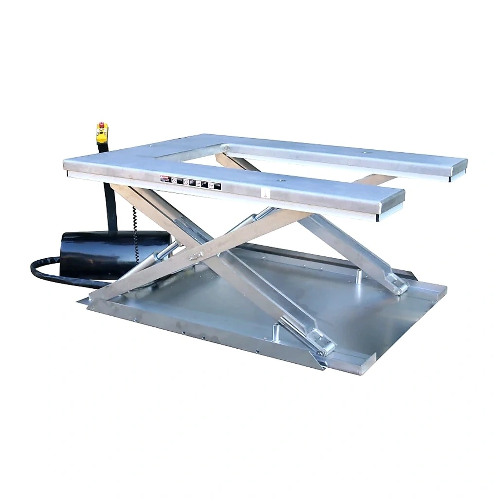 Nerezový zdvíhací stôl v tvare U AISI 304 (UHS1000S), 1000 kg