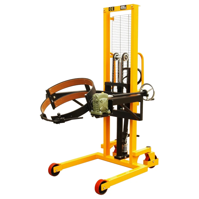 Ručný stohovací vozík na zdvíhanie a naklápanie sudov (RVB40B), 400 kg, 1 350 mm