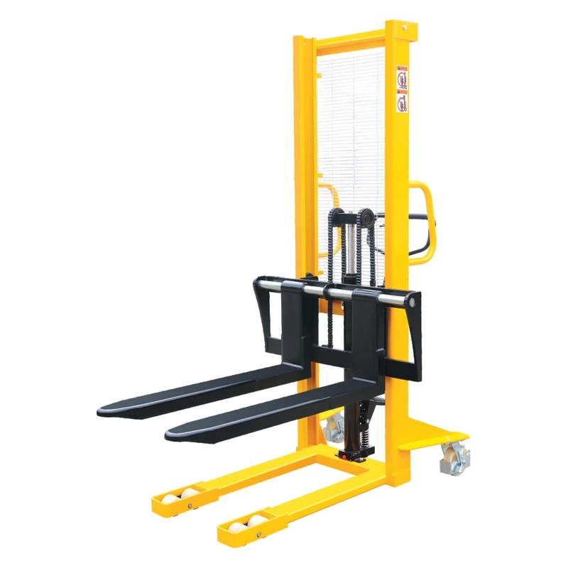 Ručný stohovací vozík s nastaviteľnými vidlicami (RVV-PV) 1000 – 1500 kg