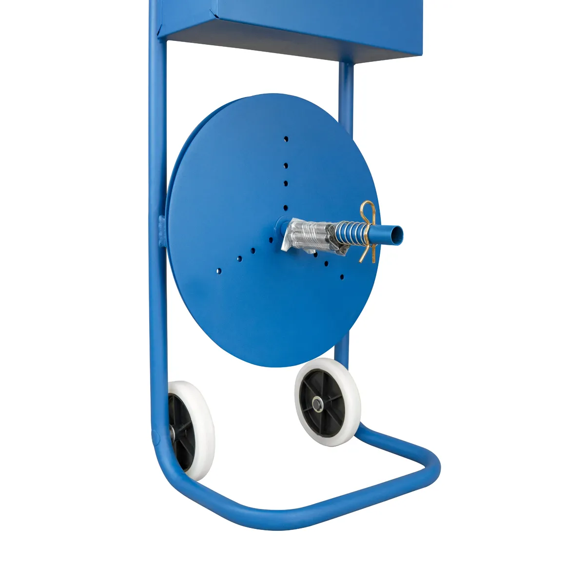 Detail odvíjača tkaných páskovacích pások COIL-DISPENSER-20