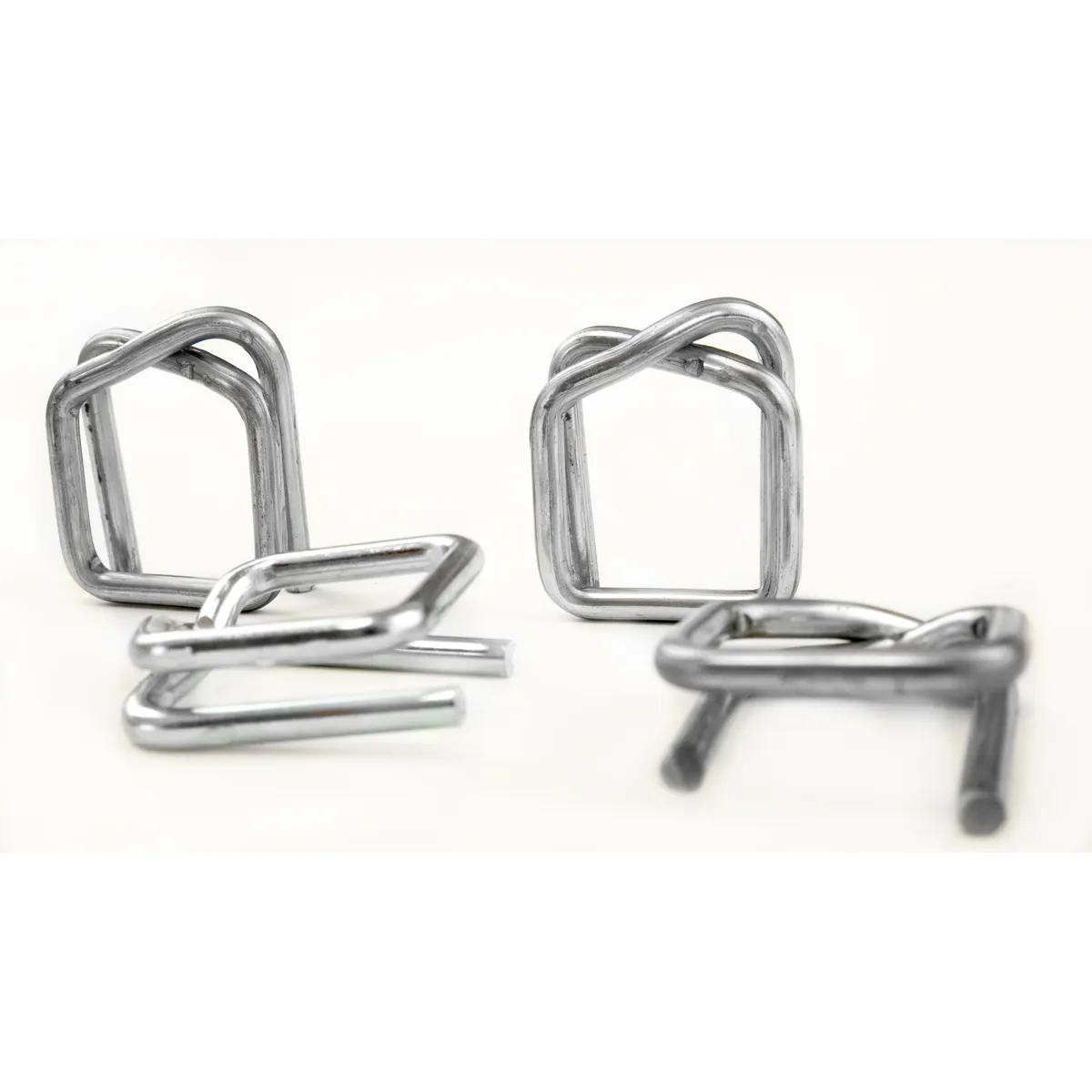 Pozinkované kovové spony BUCKLES-19G na PET pásku, 19 mm