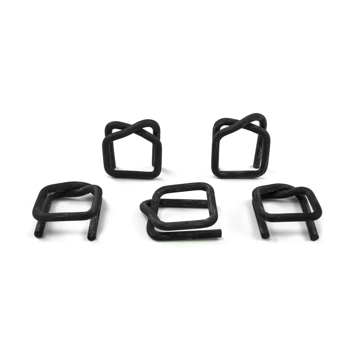 Fosfátované spony na polyesterovú viazaciu pásku (BUCKLES-25F) 25 mm