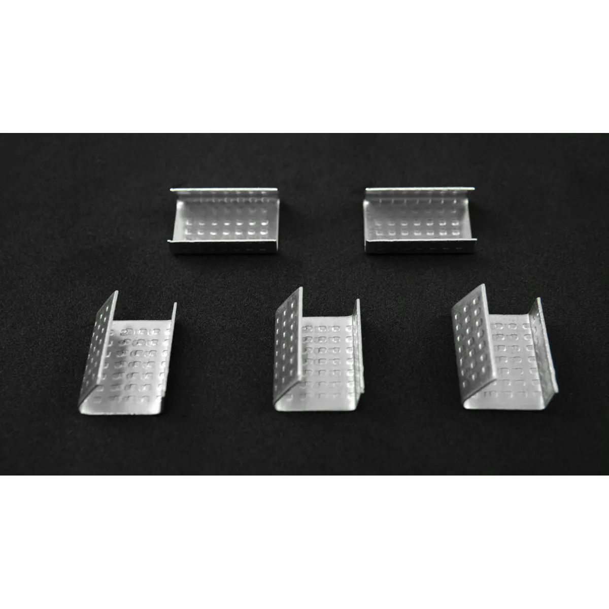 Oceľové spony BUCKLES-16PP na PP viazaciu pásku so šírkou 16 mm