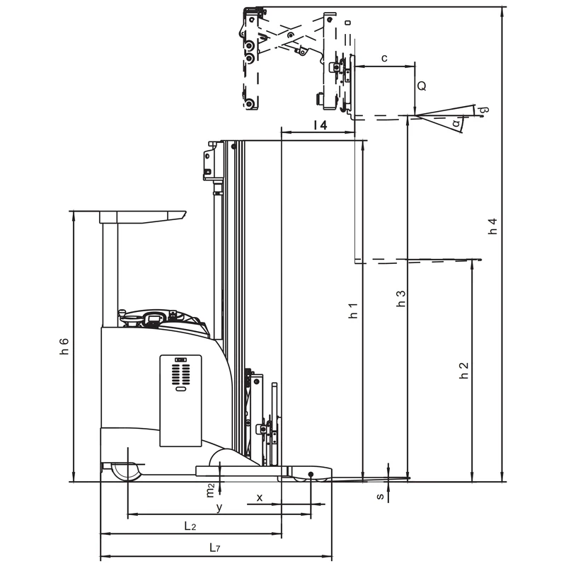 Elektrický retrakt REV15DS/REV18DS s nosnosťou do 1 800 kg