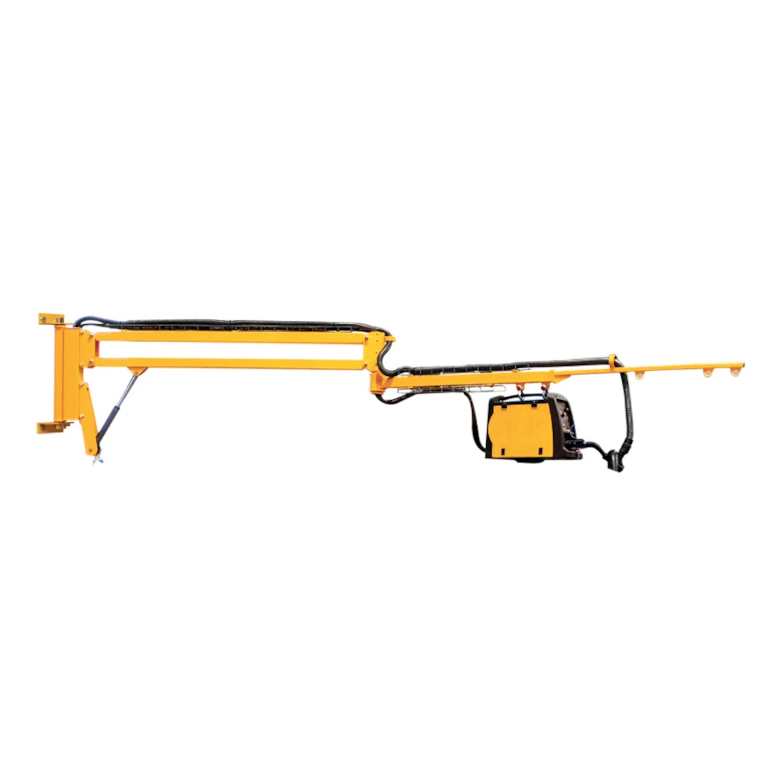 Nástenný otočný žeriav s pevným držiakom navíjacieho bubna (ZDAP-F), 50 kg, 3 – 6 m